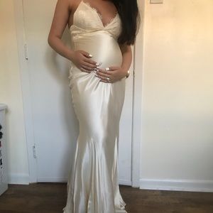 Vintage Silk Wedding Dress